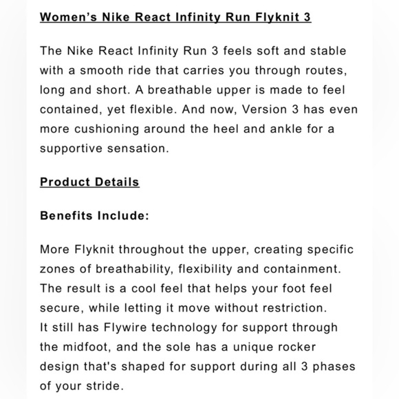 Nike React Infinity Run FlyKnit 3 Running Shoes - Picture 15 of 16